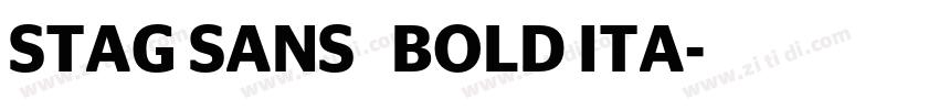 STAG SANS   BOLD ITA字体转换